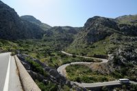 Le village de Sa Calobra à Majorque. Route de Sa Calobra. Cliquer pour agrandir l'image.