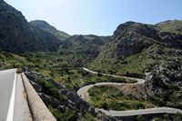 Le village de Sa Calobra à Majorque. Route de Sa Calobra. Cliquer pour agrandir l'image.
