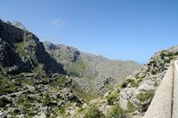 Le village de Sa Calobra à Majorque. Route de Sa Calobra. Cliquer pour agrandir l'image.