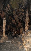 Les Grottes d'Artà à Majorque. La salle du Vestibule. Cliquer pour agrandir l'image.