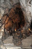 Les Grottes d'Artà à Majorque. La formation du Lion. Cliquer pour agrandir l'image.