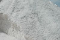 The village of Colonia de Sant Jordi Majorca - mound of salt in the salt to S'Avall. Click to enlarge the image.