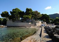 Le village de Costa dels Pins à Majorque. La plage de l'hôtel Punta Rotja. Cliquer pour agrandir l'image.