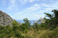 Peninsula and Cape Formentor in Mallorca - The island of Pigeon. Click to enlarge the image.