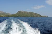 Peninsula and Cape Formentor in Mallorca - The shuttle Formentor beach. Click to enlarge the image.
