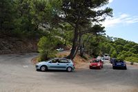 Peninsula and Cape Formentor in Mallorca - Traffic on the road Ma-2210. Click to enlarge the image.
