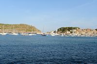 Le village de Port de Sóller à Majorque. Baie de Sóller. Cliquer pour agrandir l'image.