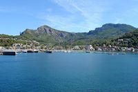 Le village de Port de Sóller à Majorque. Le port de Sóller. Cliquer pour agrandir l'image.