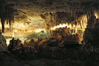The Dragon Caves in Mallorca - The small lake. Click to enlarge the image.