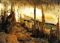The village of Porto Cristo Mallorca - The small lake caves Dragon. Click to enlarge the image.