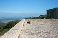 The Sanctuary of Cura de Randa Mallorca - The terrace of the West (author Frank Vincentz). Click to enlarge the image.