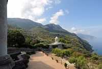 Le domaine de Son Marroig à Majorque. Le temple. Cliquer pour agrandir l'image.