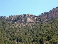 La ville d'Alaró à Majorque. Le château. Cliquer pour agrandir l'image.