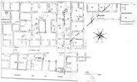 Les ruines de la cité romaine de Pollentia à Majorque. Plan du quartier de Sa Portella. Cliquer pour agrandir l'image.
