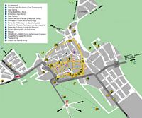 The town of Alcudia in Mallorca - Map of the historic center. Click to enlarge the image.