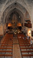 The town of Alcudia in Majorca - The nave of the church of Saint-Jacques. Click to enlarge the image.