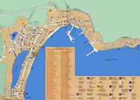 The town of Alcudia in Mallorca - City Map. Click to enlarge the image.
