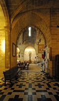 The town of Alcudia in Mallorca - baptismal chapel of the Saint-Jacques. Click to enlarge the image.