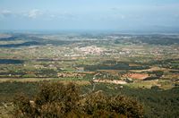 La ville d'Algaida à Majorque. Algaida vue depuis le Puig de Randa (auteur Frank Vincentz). Cliquer pour agrandir l'image.