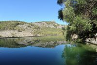La finca Raixa à Majorque. Le réservoir. Cliquer pour agrandir l'image.