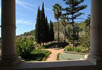 La finca Raixa à Majorque. Les jardins bas. Cliquer pour agrandir l'image.