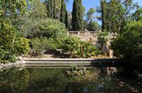 La finca Raixa à Majorque. Les jardins d'accès. Cliquer pour agrandir l'image.