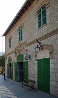 La ville de Bunyola à Majorque. Gare de Bunyola. Cliquer pour agrandir l'image.
