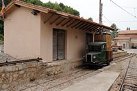 La ville de Bunyola à Majorque. Gare de Bunyola. Cliquer pour agrandir l'image.