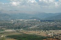 La ville de Campanet à Majorque. Campanet vue depuis Santa Magdalena à Inca. Cliquer pour agrandir l'image.