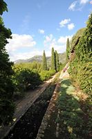 La ville de Campanet à Majorque. La vallée près des grottes de Campanet. Cliquer pour agrandir l'image.