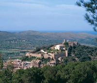 Le château de Capdepera à Majorque. Situation du château de Capdepera. Cliquer pour agrandir l'image.