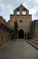 Le château de Capdepera à Majorque. La chapelle Notre-Dame. Cliquer pour agrandir l'image.