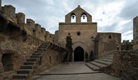 Le château de Capdepera à Majorque. La chapelle Notre-Dame. Cliquer pour agrandir l'image.