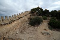 Le château de Capdepera à Majorque. Le mur nord-ouest. Cliquer pour agrandir l'image.