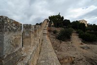 Le château de Capdepera à Majorque. Le mur nord-ouest. Cliquer pour agrandir l'image.