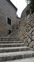 La ville de Deià à Majorque. Ruelle de Deià. Cliquer pour agrandir l'image.