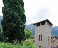 La ville de Deià à Majorque. Maison de Deià. Cliquer pour agrandir l'image.