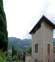 La ville de Deià à Majorque. Maison de Deià. Cliquer pour agrandir l'image.