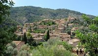 La ville de Deià à Majorque. Deià. Cliquer pour agrandir l'image.