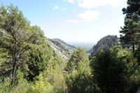 La ville d'Escorca à Majorque. Route d'Escorca et Lluc à Inca. Cliquer pour agrandir l'image.