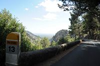 La ville d'Escorca à Majorque. Route d'Escorca et Lluc à Inca. Cliquer pour agrandir l'image.