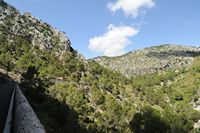 La ville d'Escorca à Majorque. Route d'Escorca et Lluc à Inca. Cliquer pour agrandir l'image.
