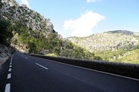 La ville d'Escorca à Majorque. Route d'Escorca et Lluc à Inca. Cliquer pour agrandir l'image.