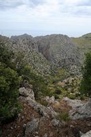 La ville d'Escorca à Majorque. Serra d'Alfàbia près d'Escorca. Cliquer pour agrandir l'image.