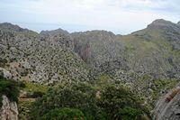 La ville d'Escorca à Majorque. Serra d'Alfàbia près d'Escorca. Cliquer pour agrandir l'image.