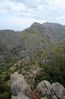 La ville d'Escorca à Majorque. Serra d'Alfàbia près d'Escorca. Cliquer pour agrandir l'image.
