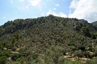 La ville d'Escorca à Majorque. Route d'Escorca et Lluc à Inca. Cliquer pour agrandir l'image.
