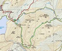 La ville d'Escorca à Majorque. Carte de randonnée au Morro d'Almallutx. Cliquer pour agrandir l'image.