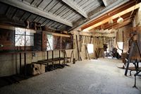 Sa Granja de Esporles à Majorque. Atelier. Cliquer pour agrandir l'image.