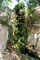Sa Granja de Esporles à Majorque. Chute d'eau de l'ancien moulin à farine. Cliquer pour agrandir l'image.